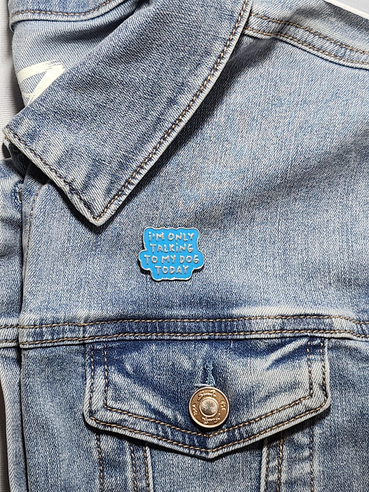 I'm Only Talking To My Dog Today Pin