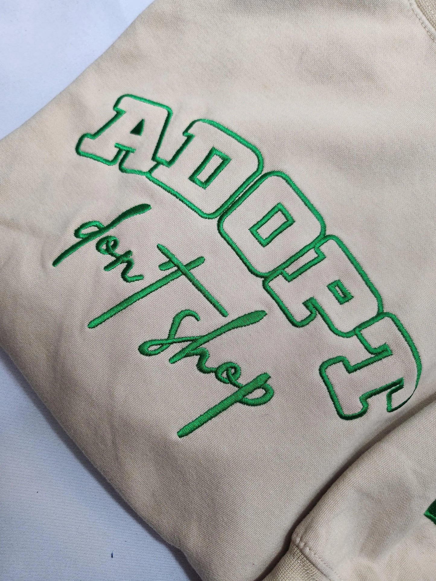 Adopt Don't Shop Oversize Embroidery Crew