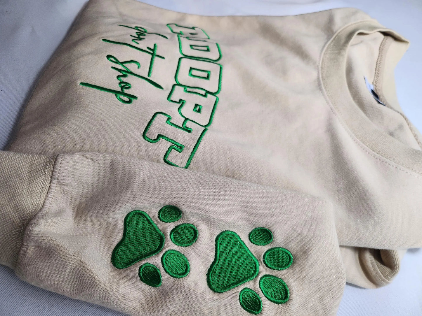 Adopt Don't Shop Oversize Embroidery Crew