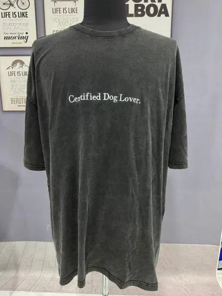 Certified Dog Lover Oversize Tee