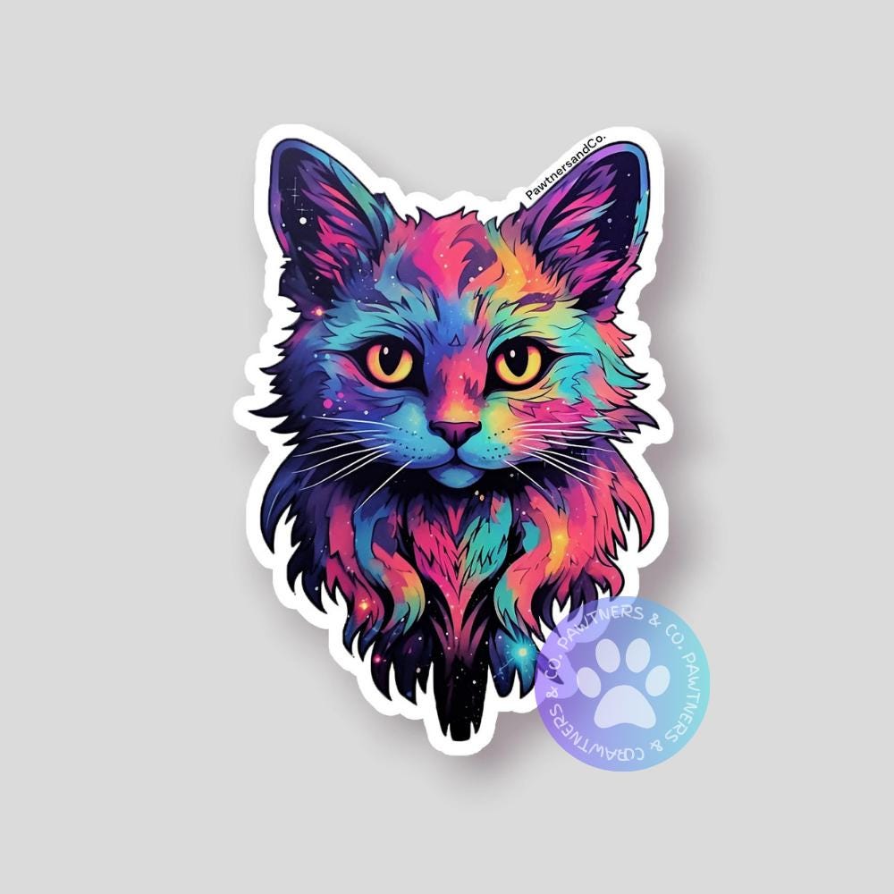 Night Cat Sticker