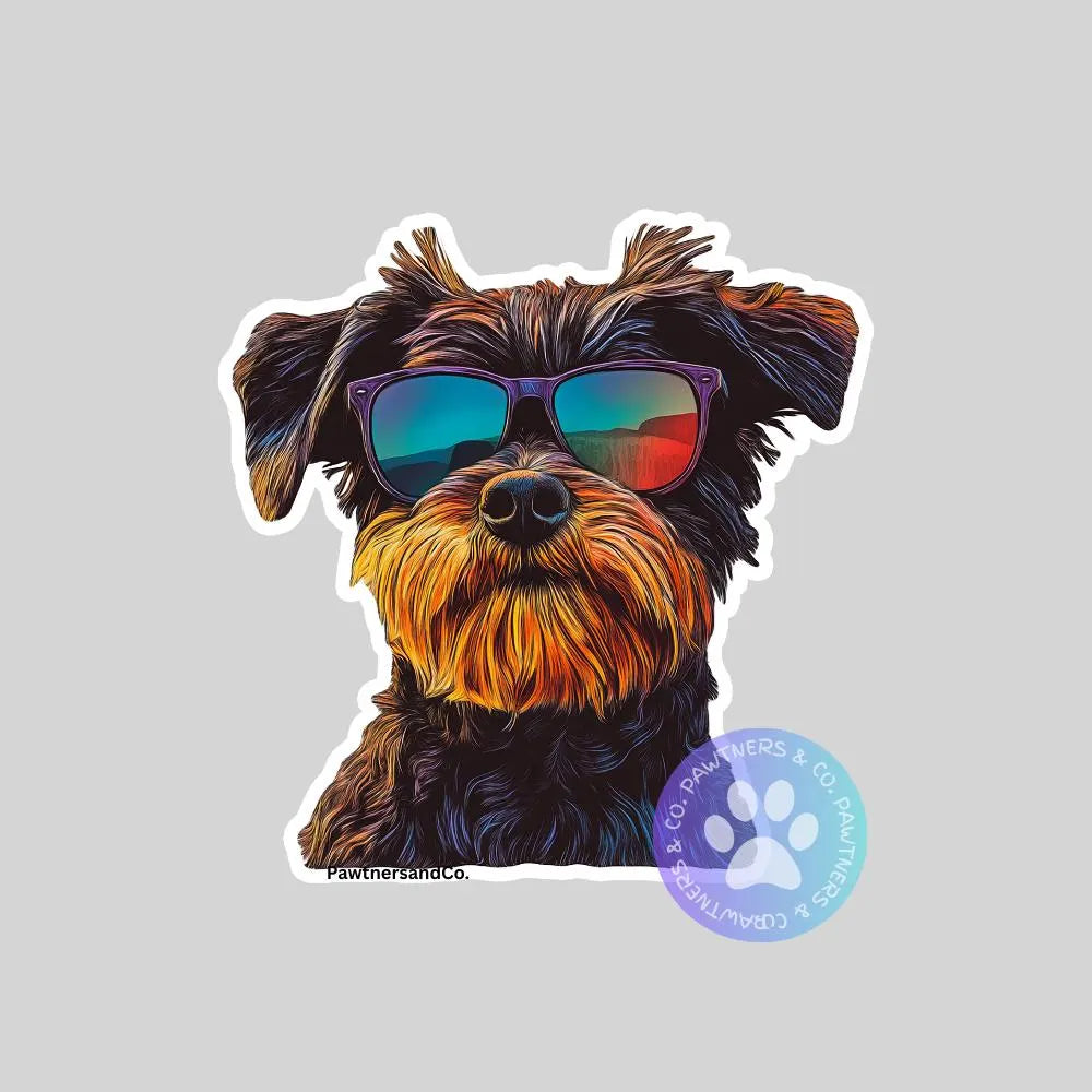 Sunglasses Terrier Sticker