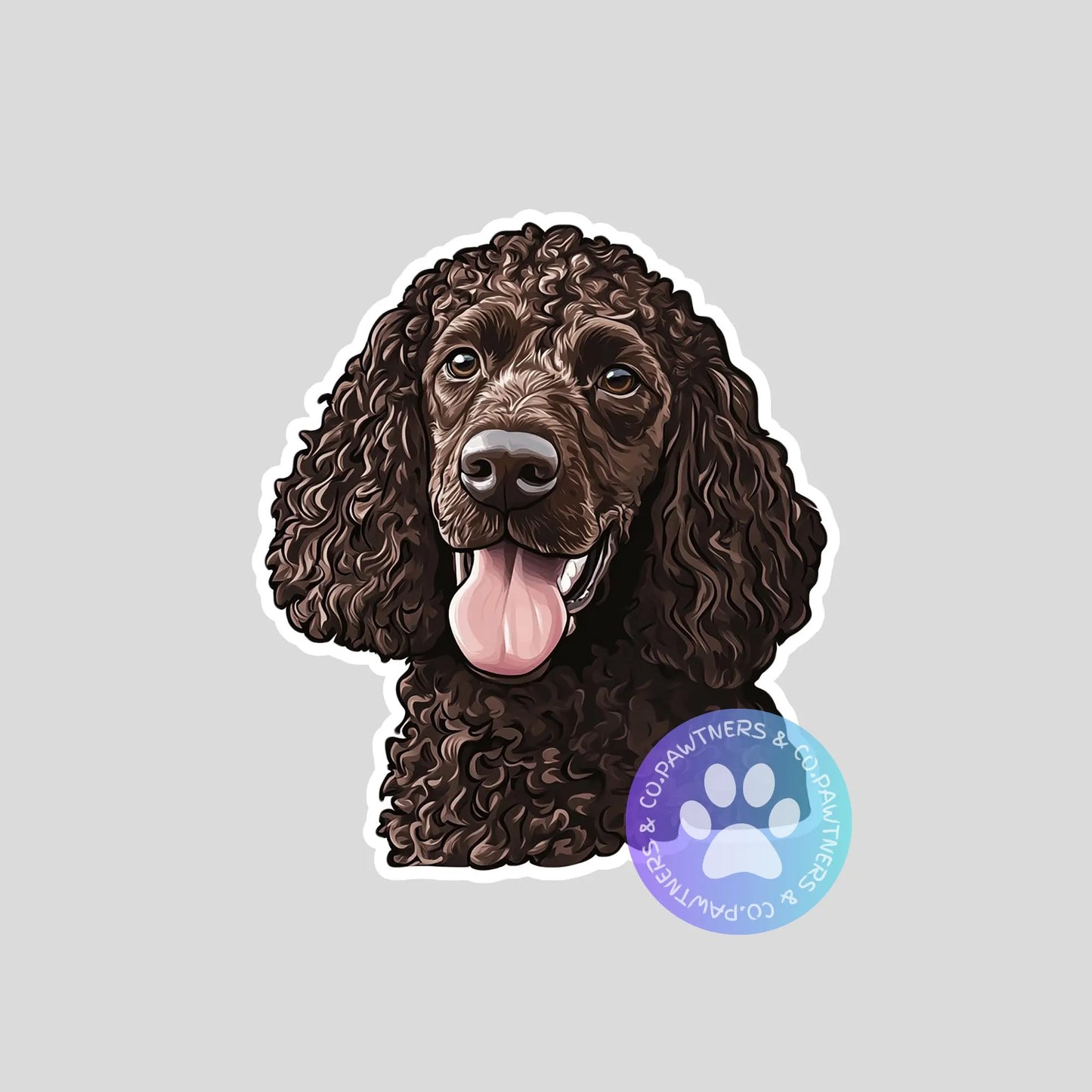 Irish Water Spaniel Sticker