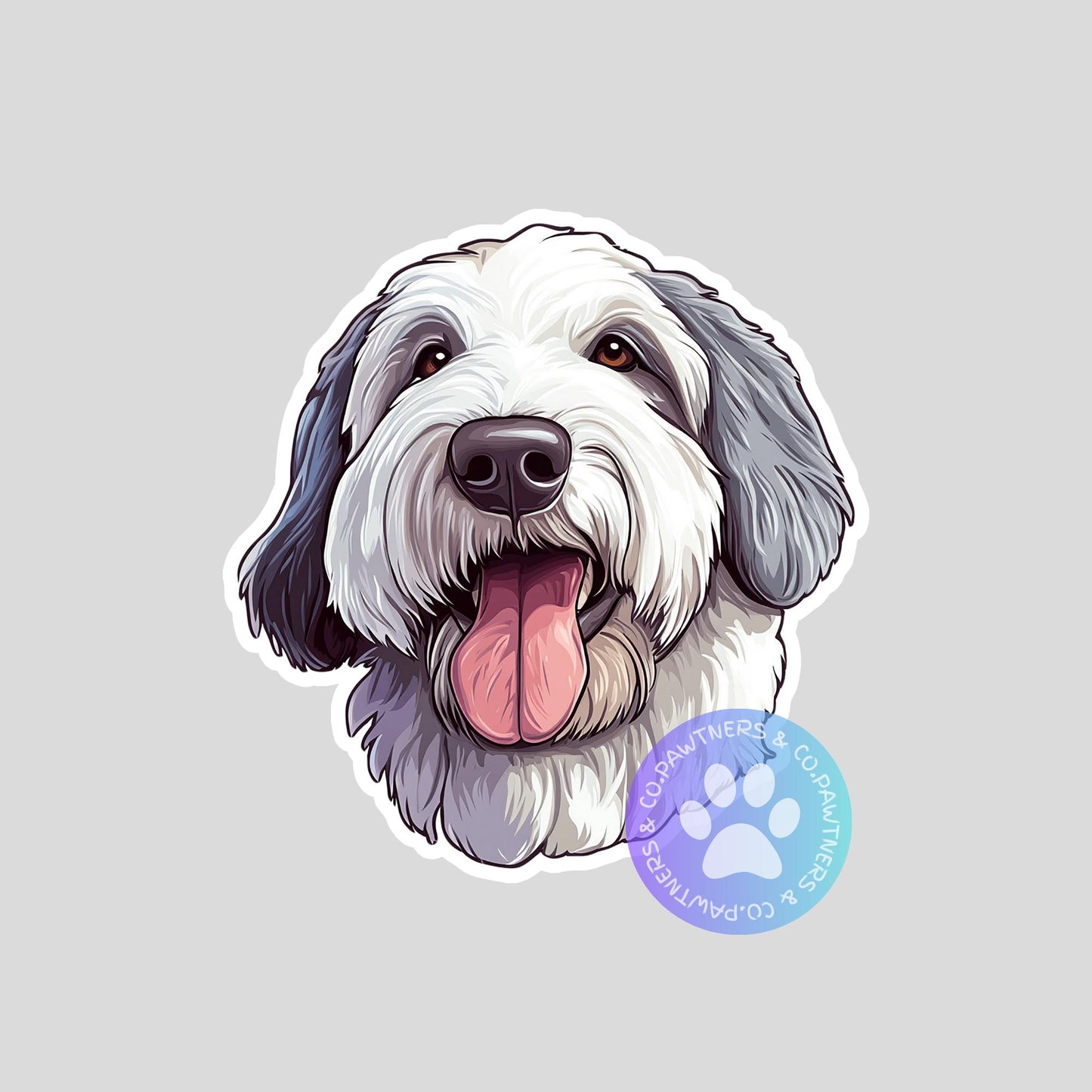 Old English Sheepdog Sticker
