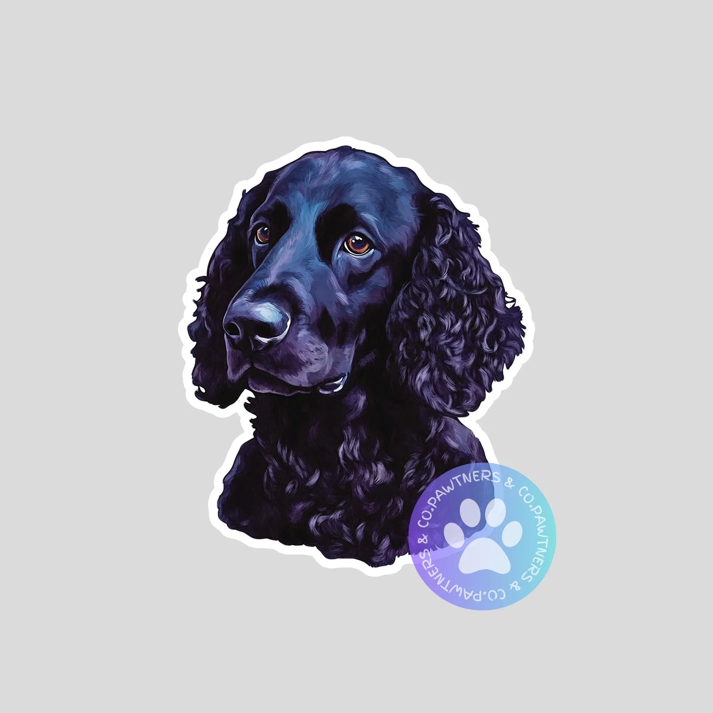 Irish Water Spaniel Sticker