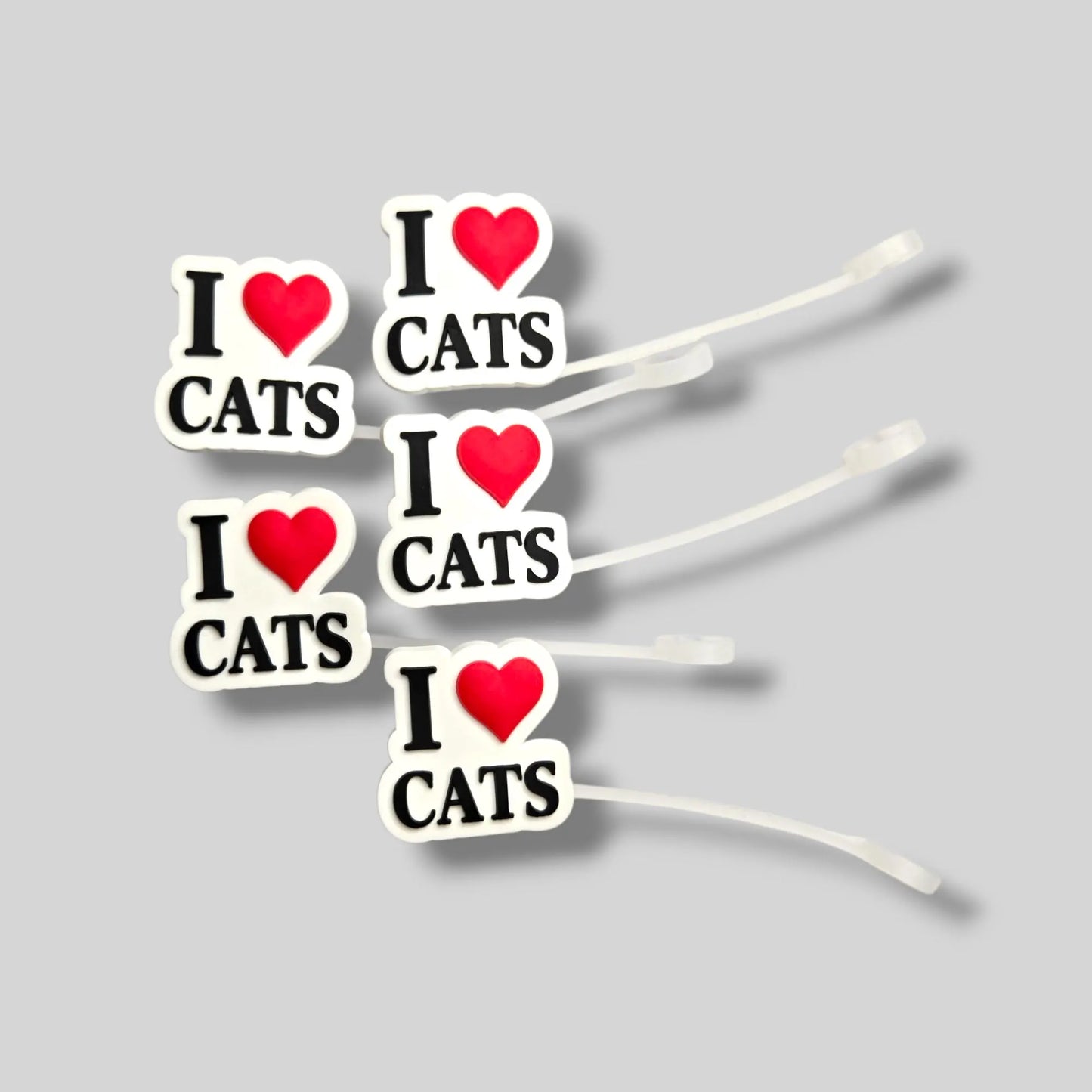 I love Cats Straw Topper 8mm