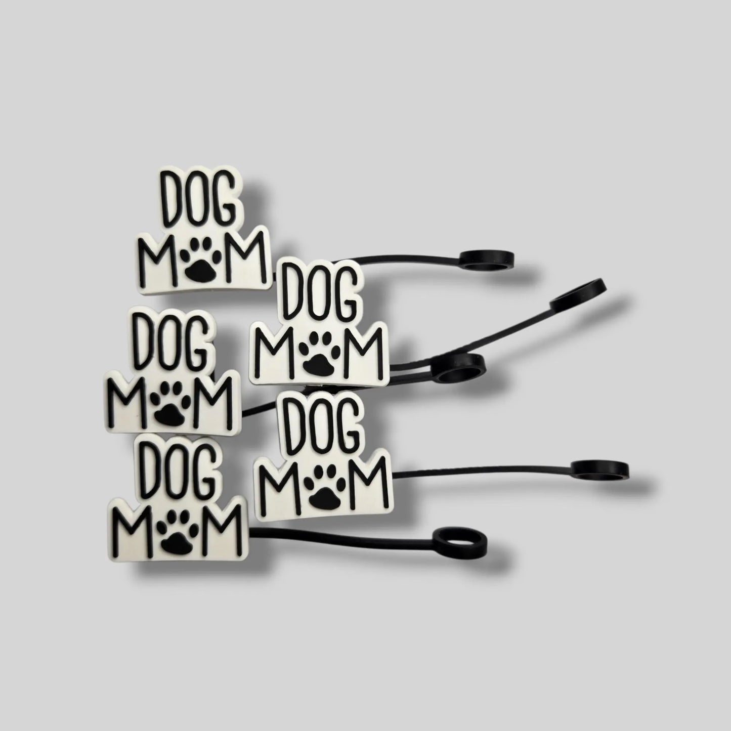 Dog Mom Straw Topper 10 mm