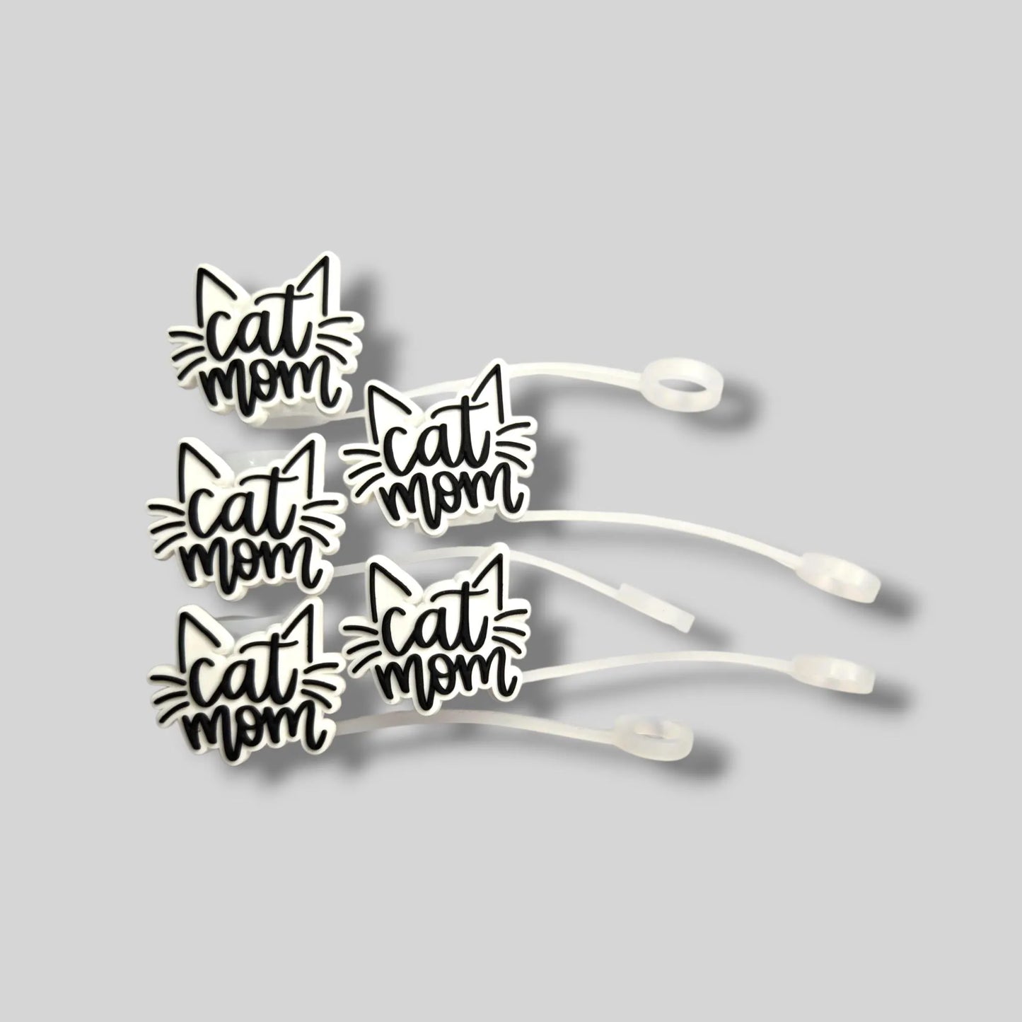 Cat Mom Straw Topper 10mm
