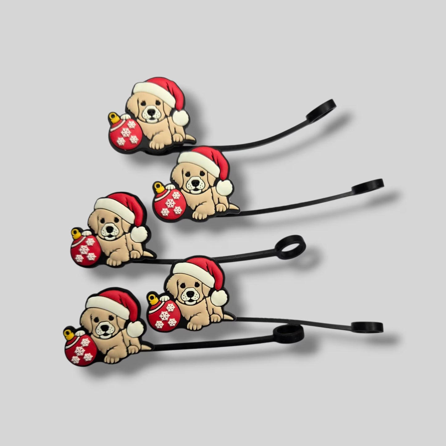 Christmas Lab Straw Topper 8mm