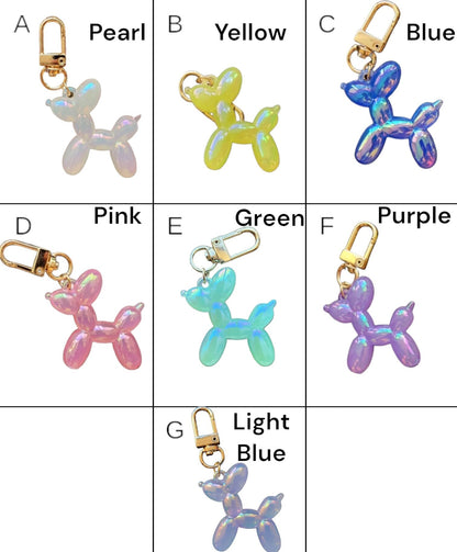 Balloon Dog Keychain Pendant