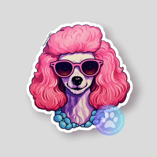 Fancy Poodle Sticker