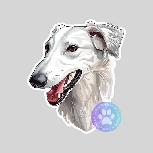 Borzoi sticker