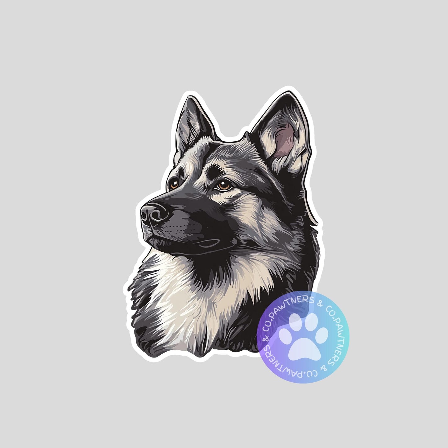 Norwegian Elkhound Sticker