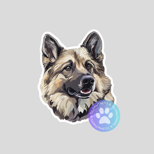 Norwegian Elkhound Sticker