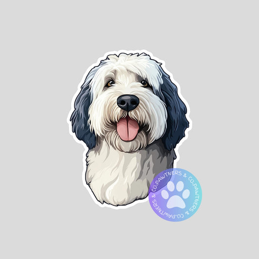 Old English Sheepdog Sticker