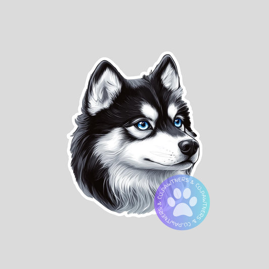 Pomsky Sticker
