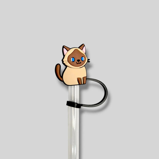 Siamese Kitty Straw Topper