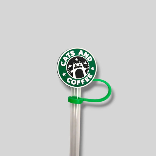 Cats and Coffee Straw Topper 8mm
